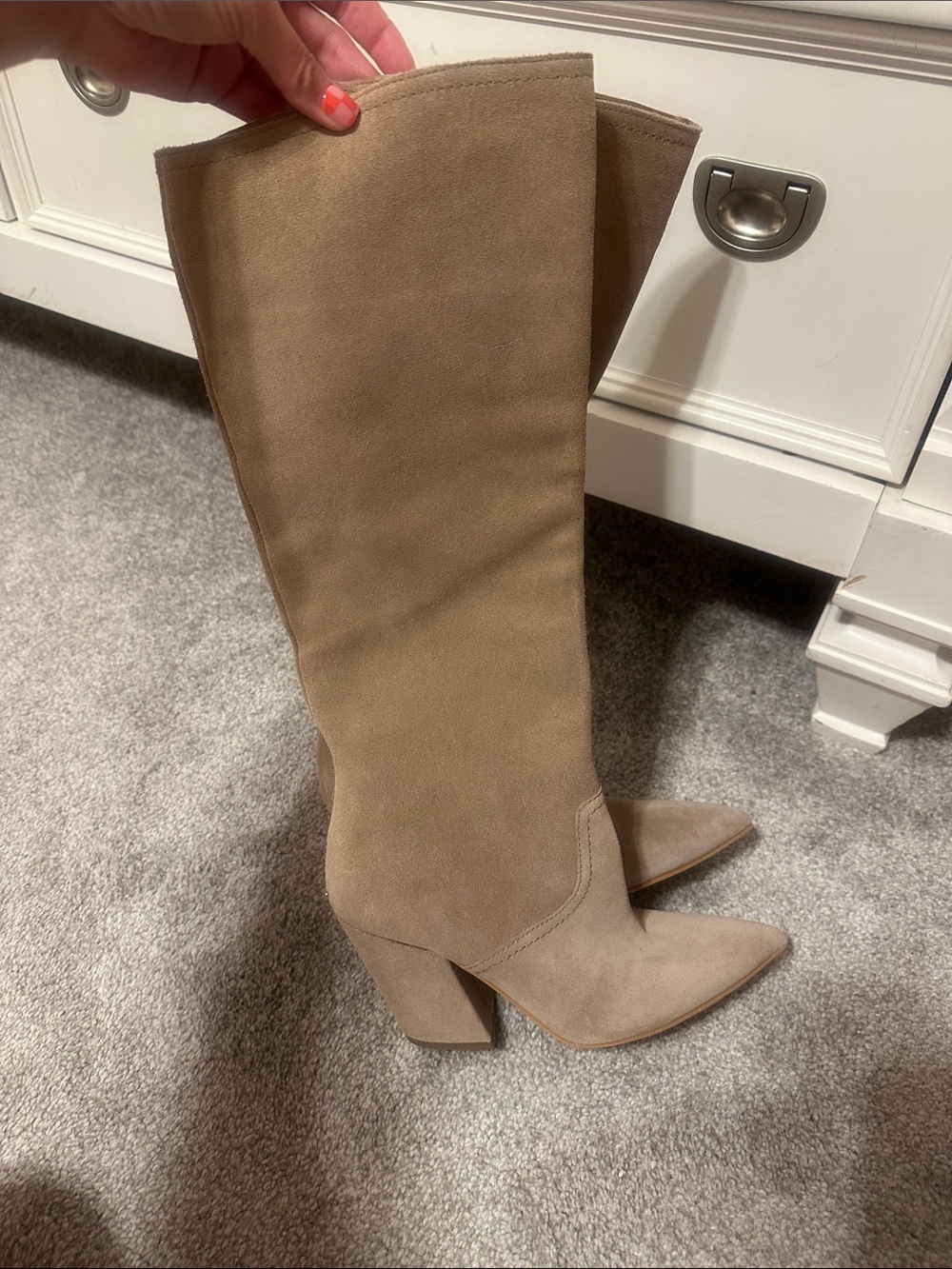 Dolce Vita Suede Block Heel Boots - Picture 3 of 6
